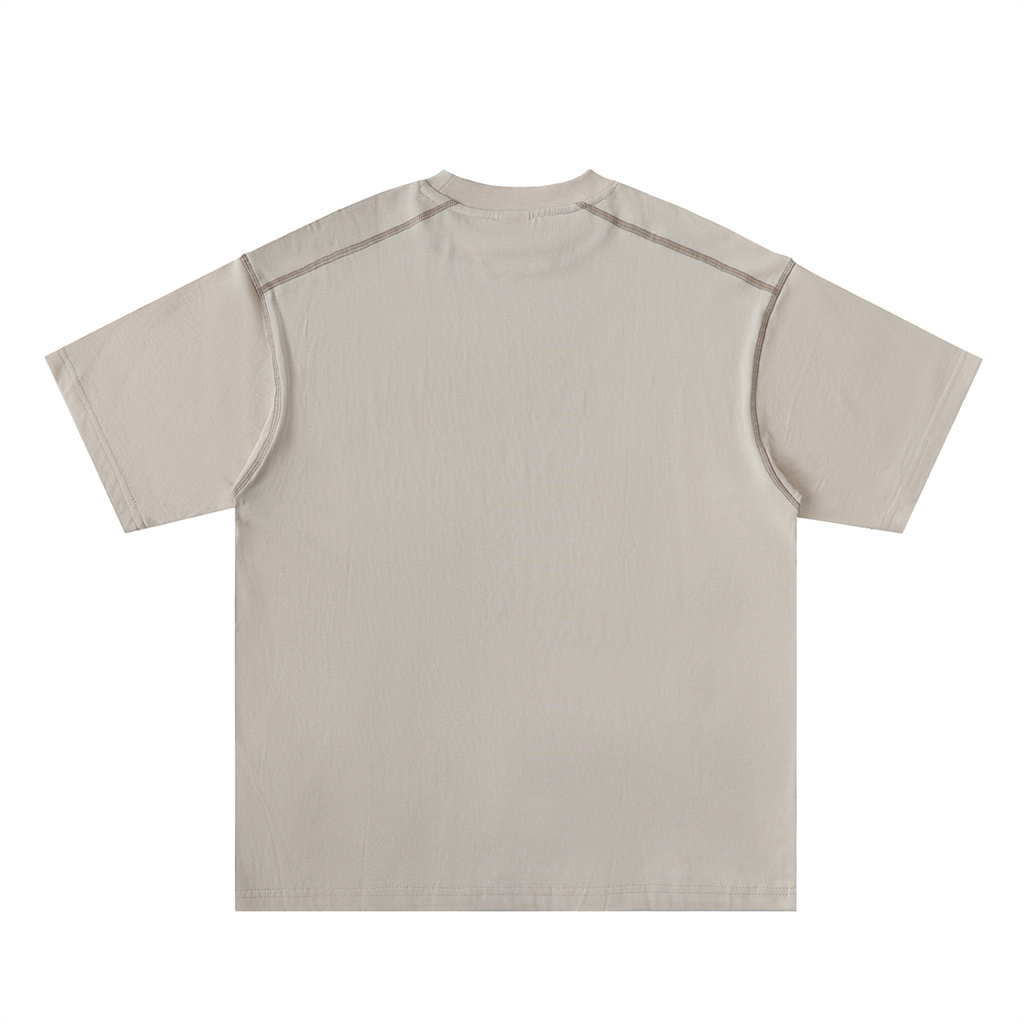 God is my Rock Tshirt (Oversized & Contrast-Stitched)
