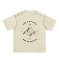 God is my Rock Tshirt (Oversized & Contrast-Stitched)
