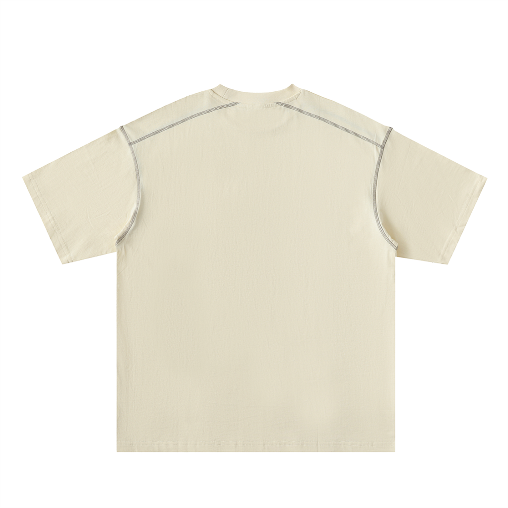 God is my Rock Tshirt (Oversized & Contrast-Stitched)