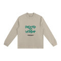 Created to Worship Sweatshirt (Non-Shrink Mock Neck)