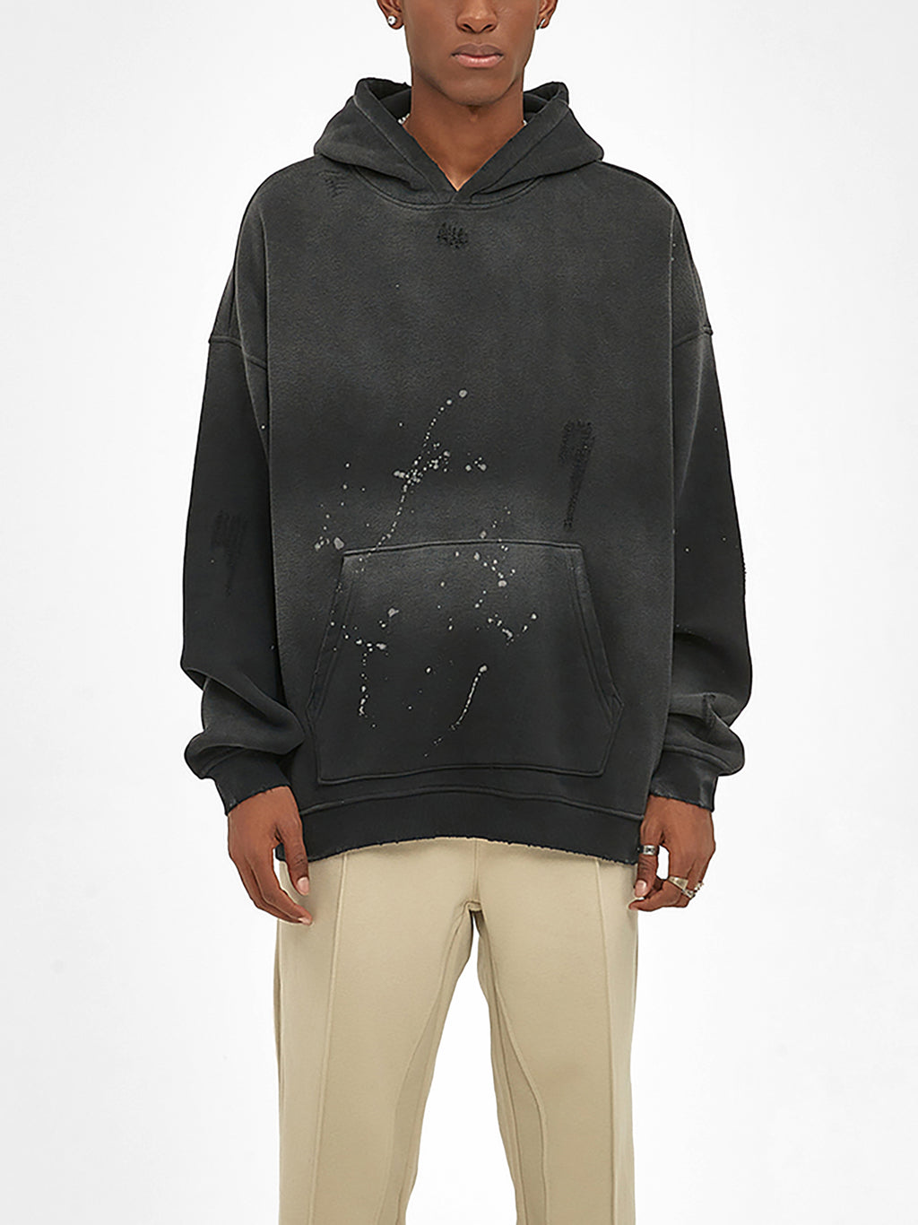 Created to Worship fleece hoodie (vintage washed & frayed)