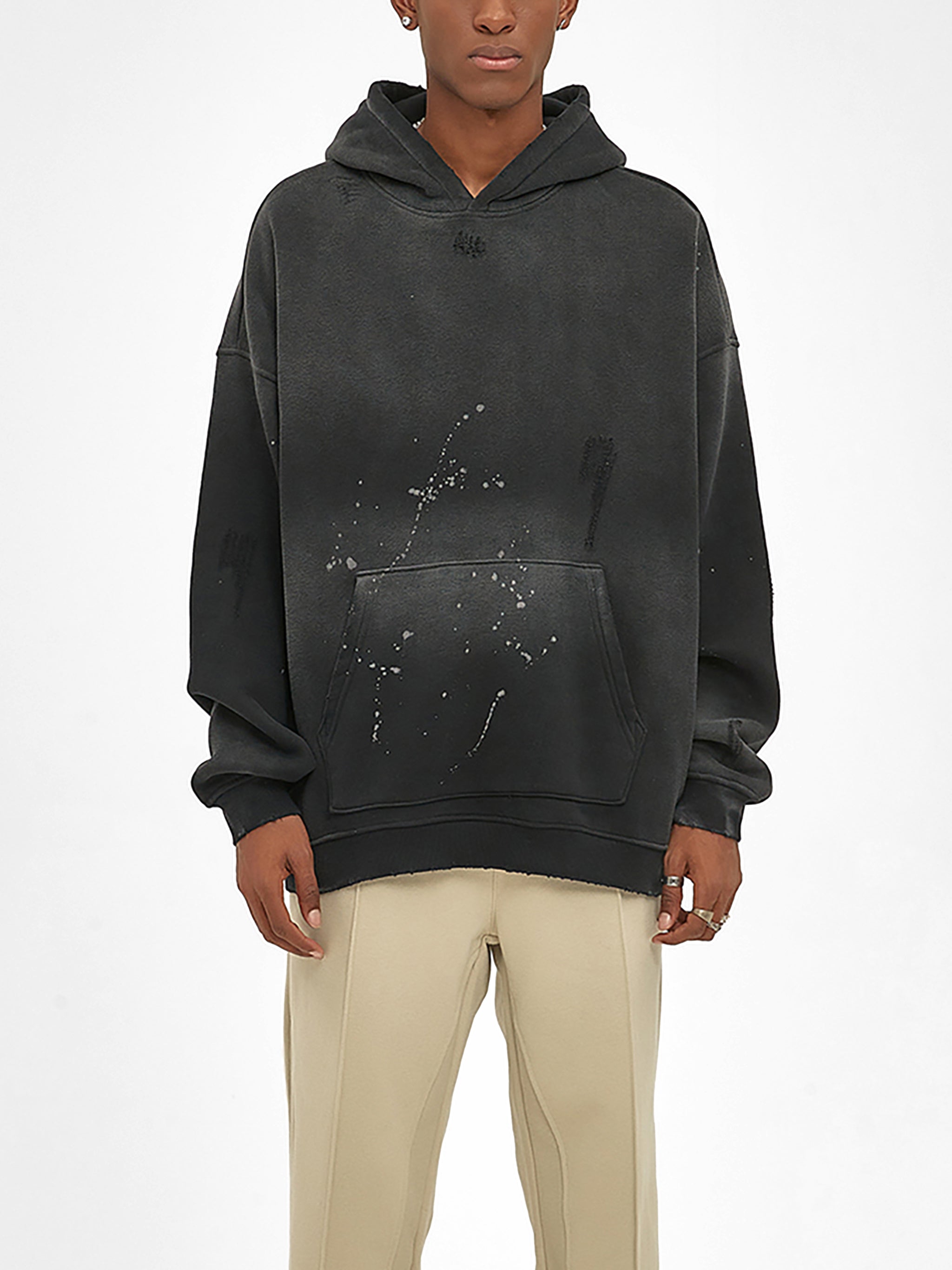 Created to Worship fleece hoodie (vintage washed & frayed)
