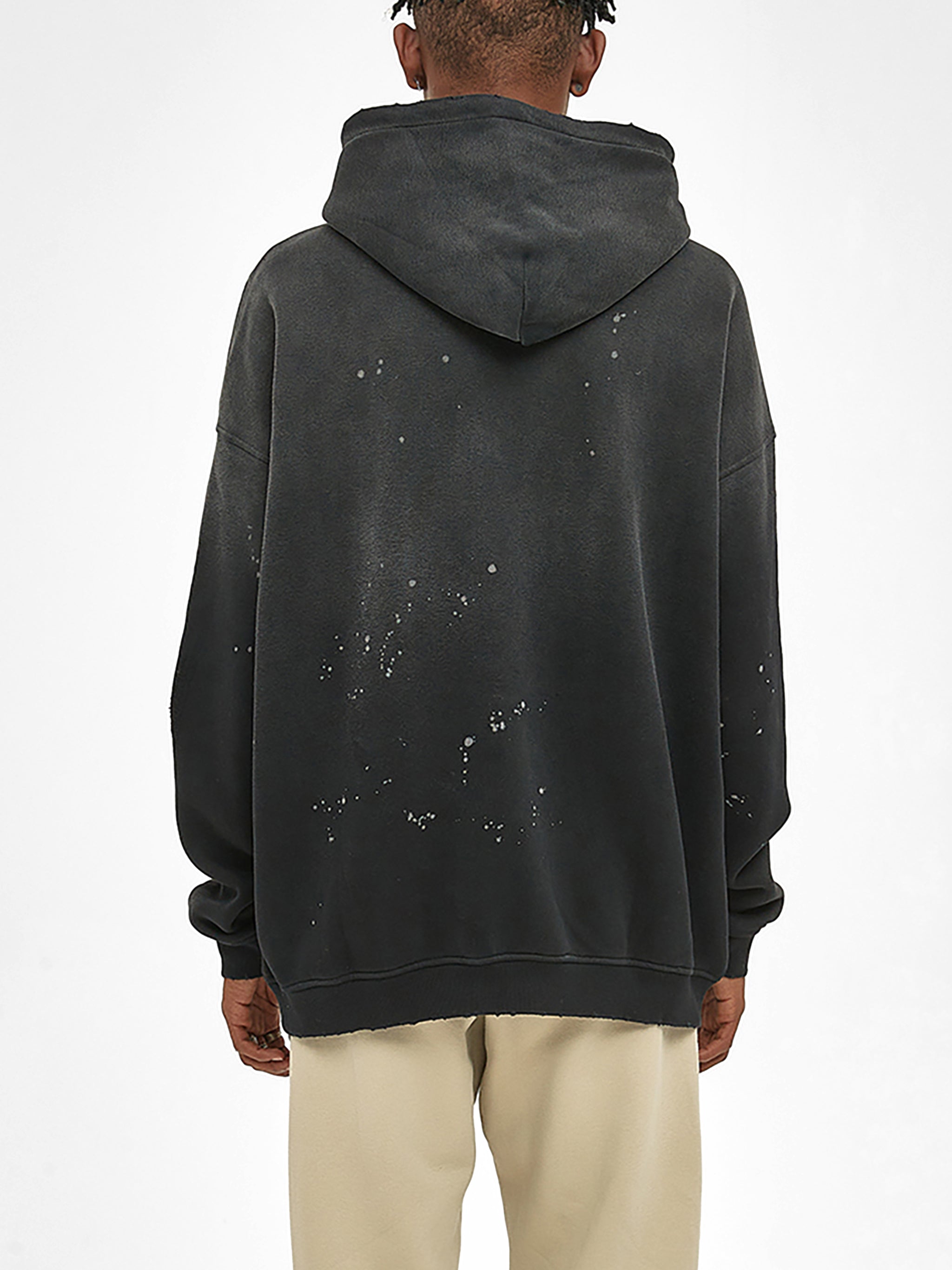 Created to Worship fleece hoodie (vintage washed & frayed)