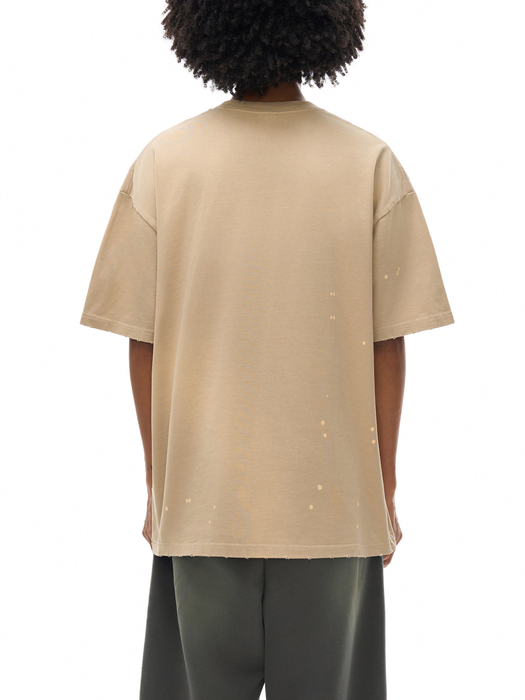 Created to Worship T-Shirt (Hand-Frayed & Sunfade Paint Splatter)