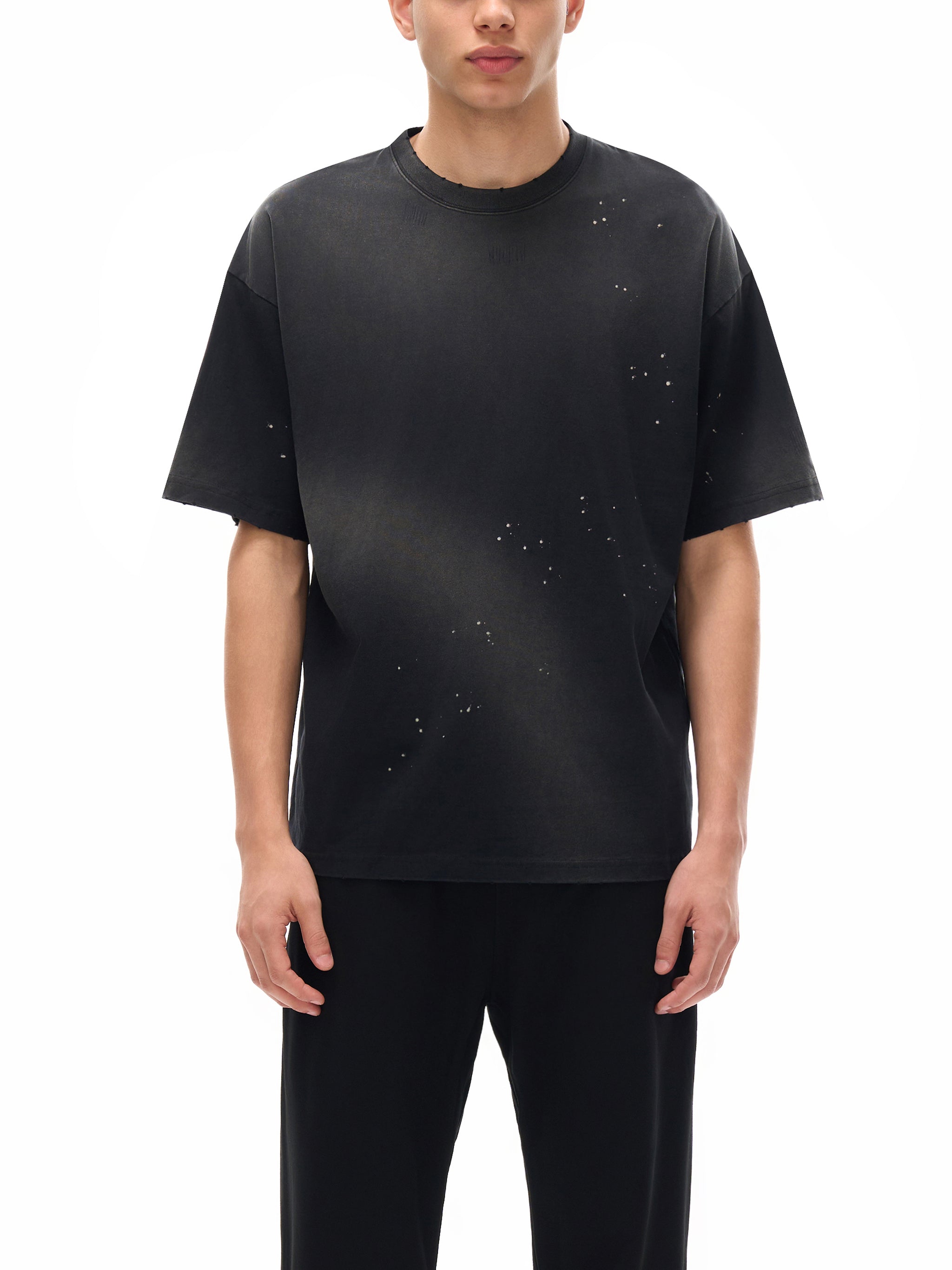 Created to Worship T-Shirt (Hand-Frayed & Sunfade Paint Splatter)